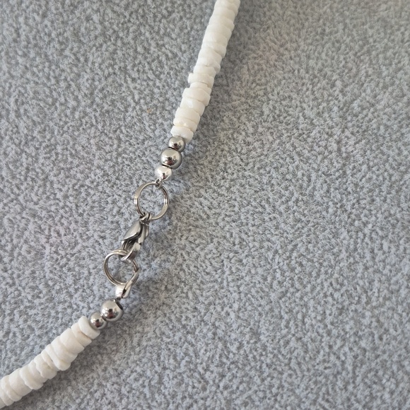 Natural Shell Rings Necklace & Earrings With Turquoise Stars &Turtle - Picture 3 of 5